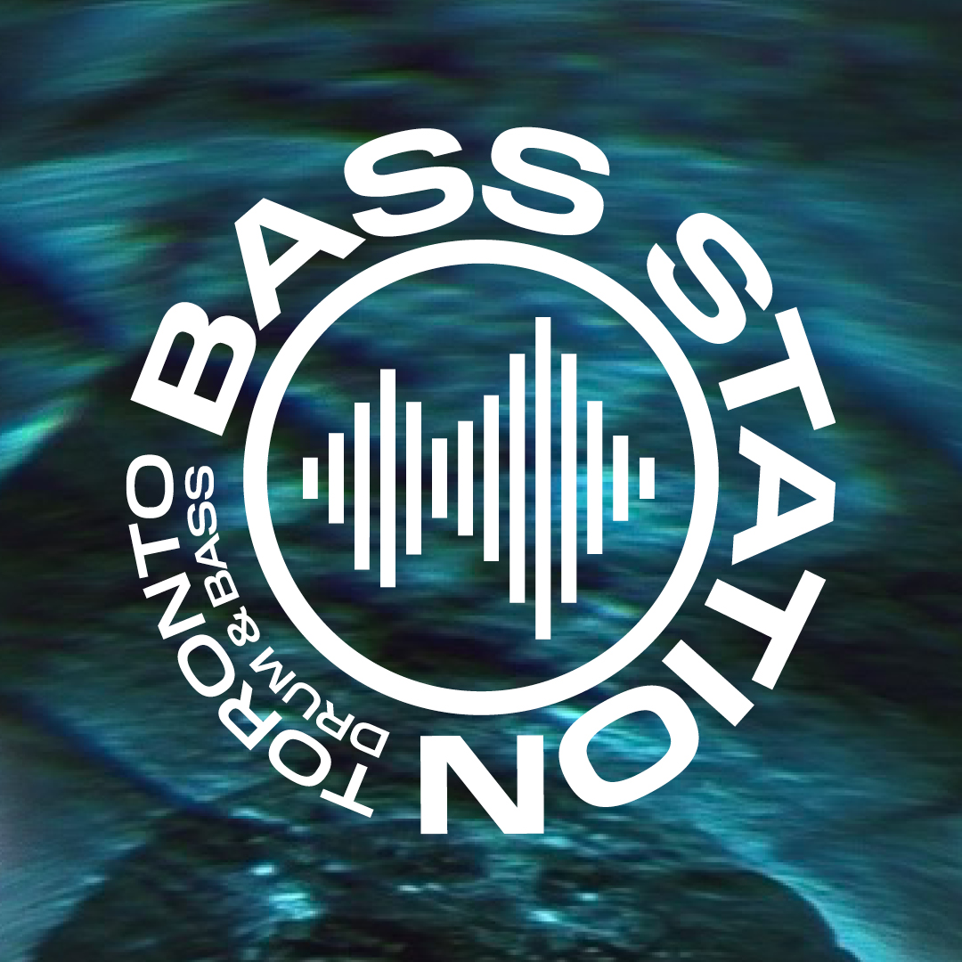 bass station toronto drum and bass logo design