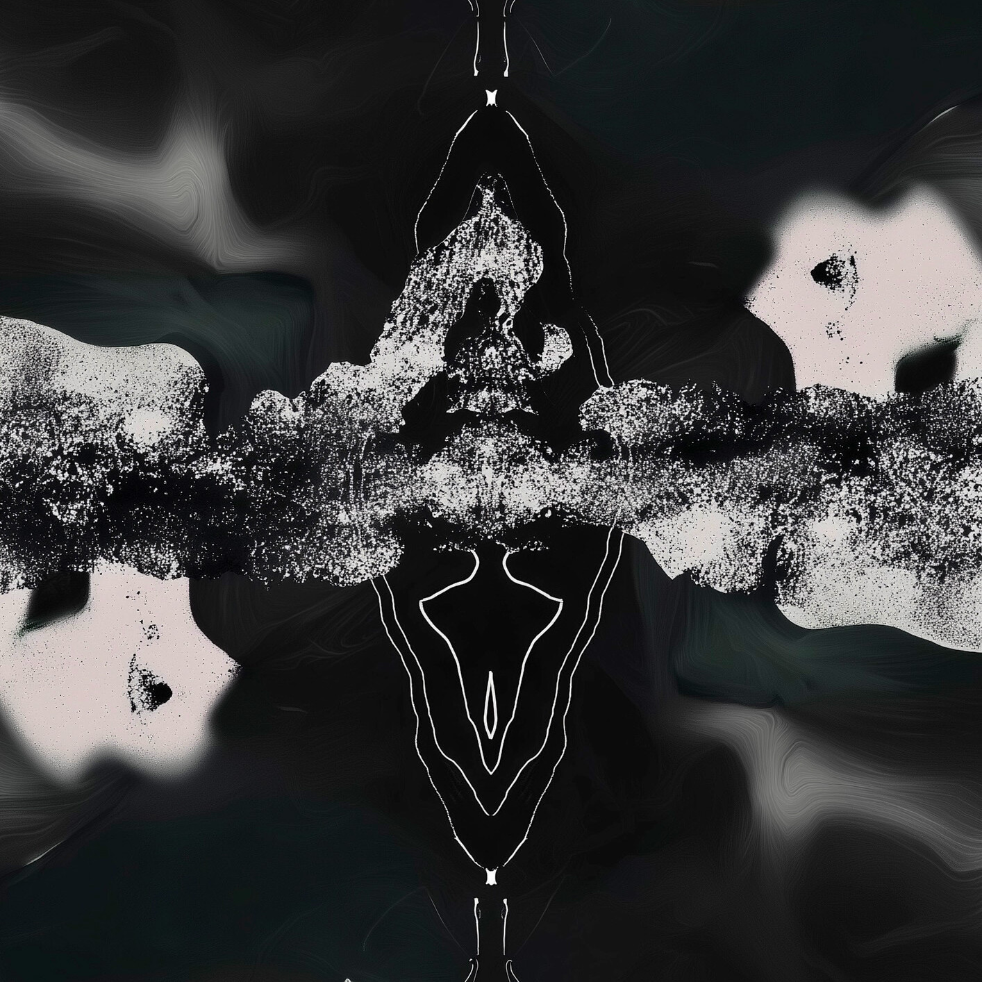 Abstract mixed media artwork and album art design by Toronto artist Elaine Stam, featuring bold compositions and experimental textures