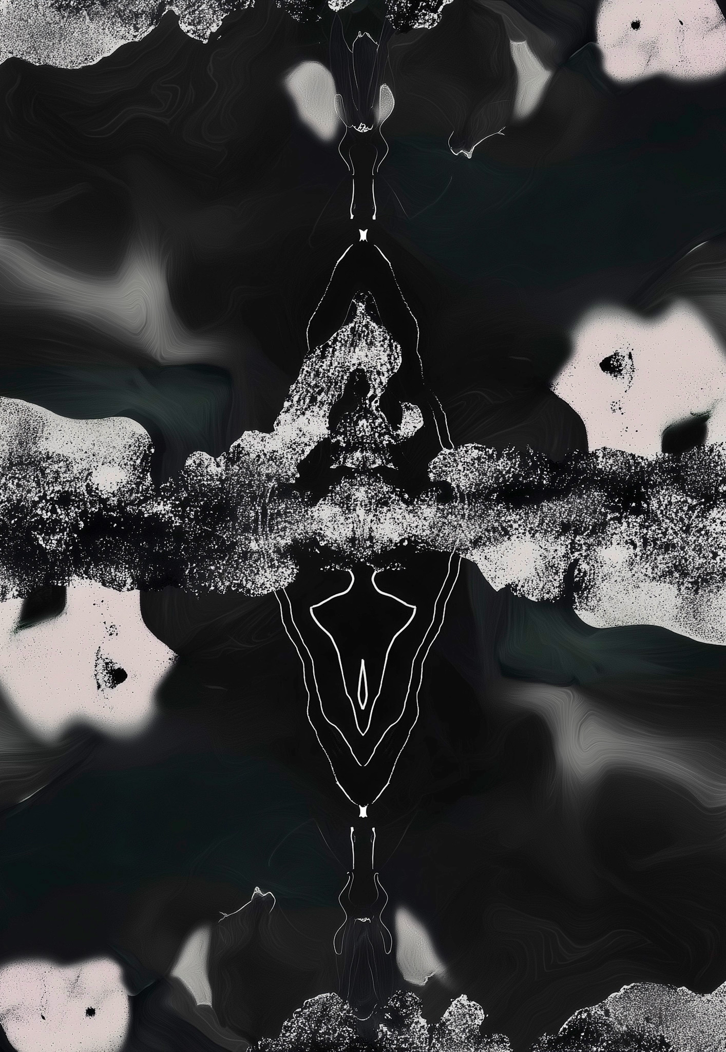 Abstract mixed media artwork and album art design by Toronto artist Elaine Stam, featuring bold compositions and experimental textures