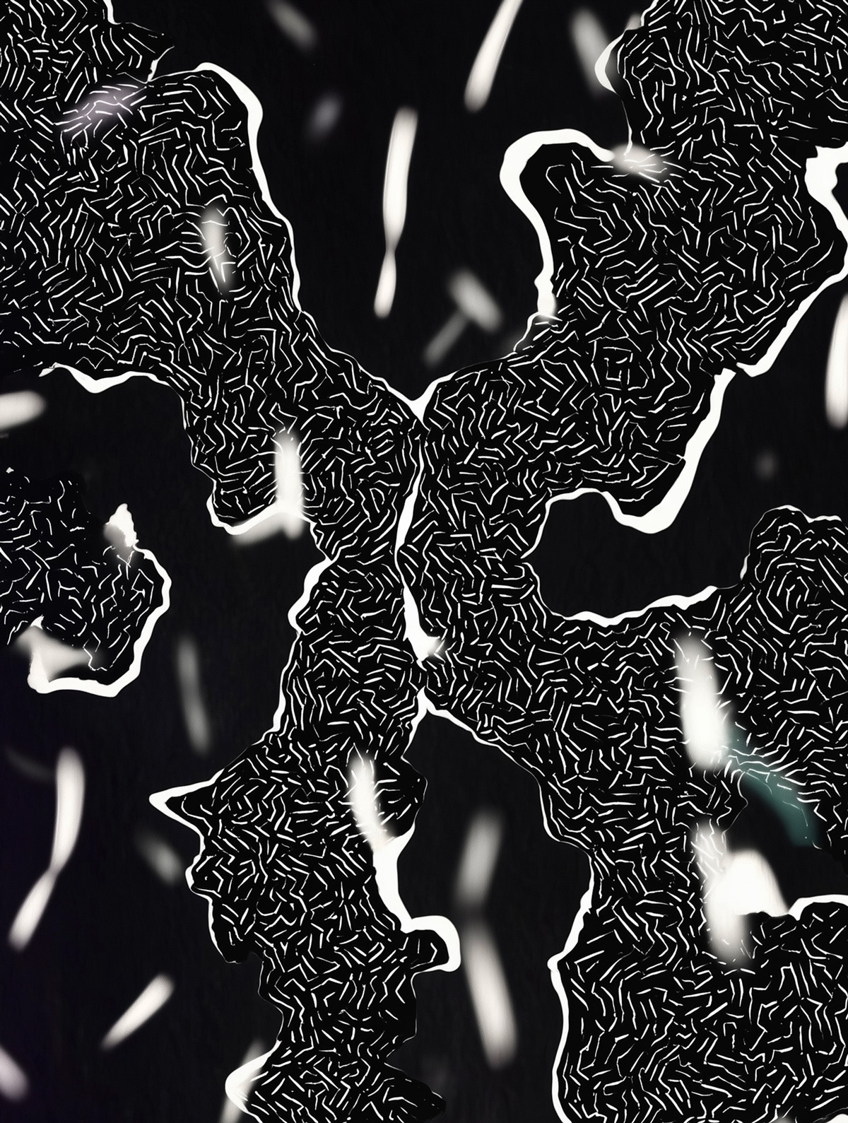 Abstract mixed media artwork and album art design by Toronto artist Elaine Stam, featuring bold compositions and experimental textures