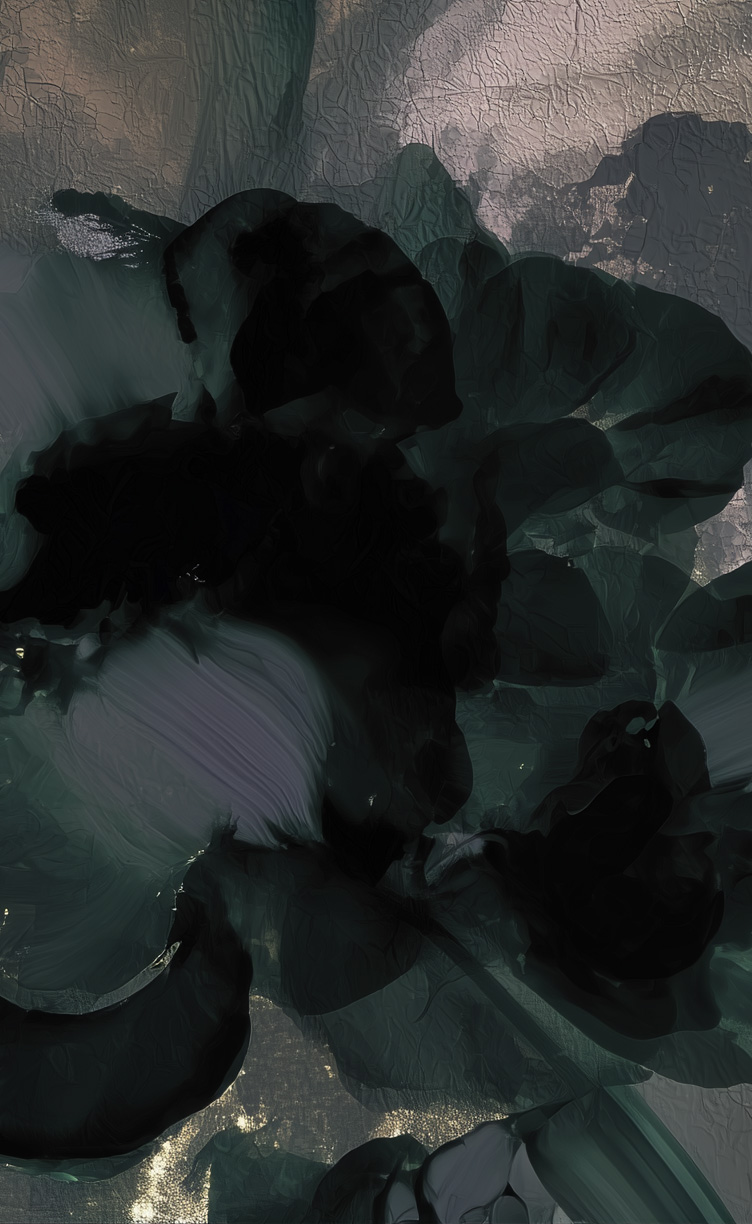 Abstract mixed media artwork and album art design by Toronto artist Elaine Stam, featuring bold compositions and experimental textures